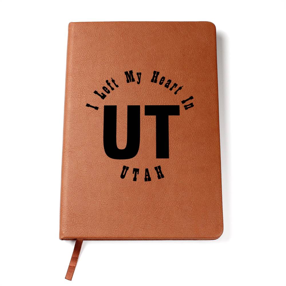 Heart In Utah v01 - Vegan Leather Journal