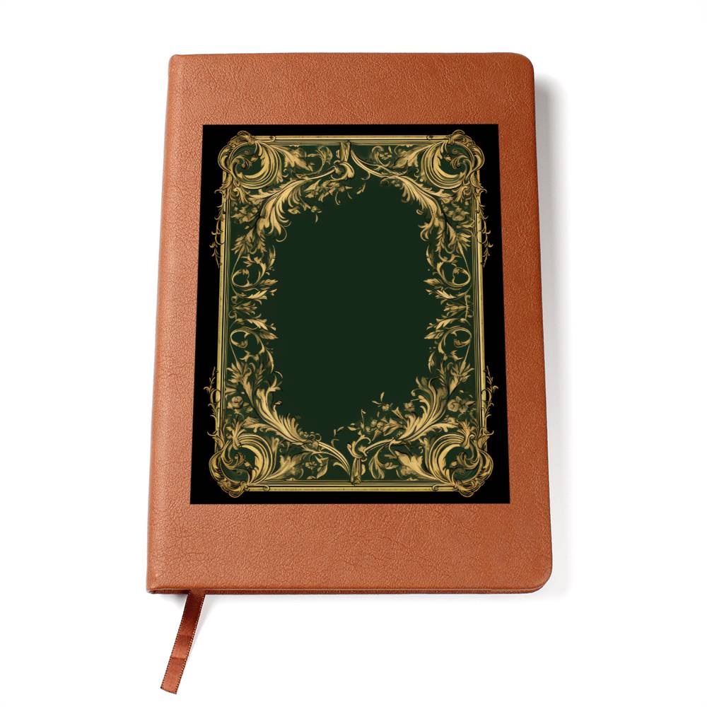 Ornate Gold Cover 116 - Vegan Leather Journal