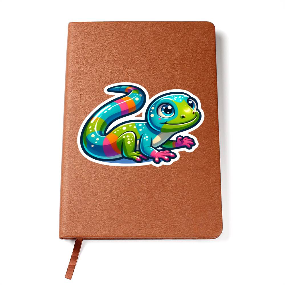 Cute Lizard sticker 87 - Vegan Leather Journal