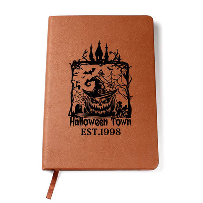 Vintage Halloween Signs 22 - Vegan Leather Journal