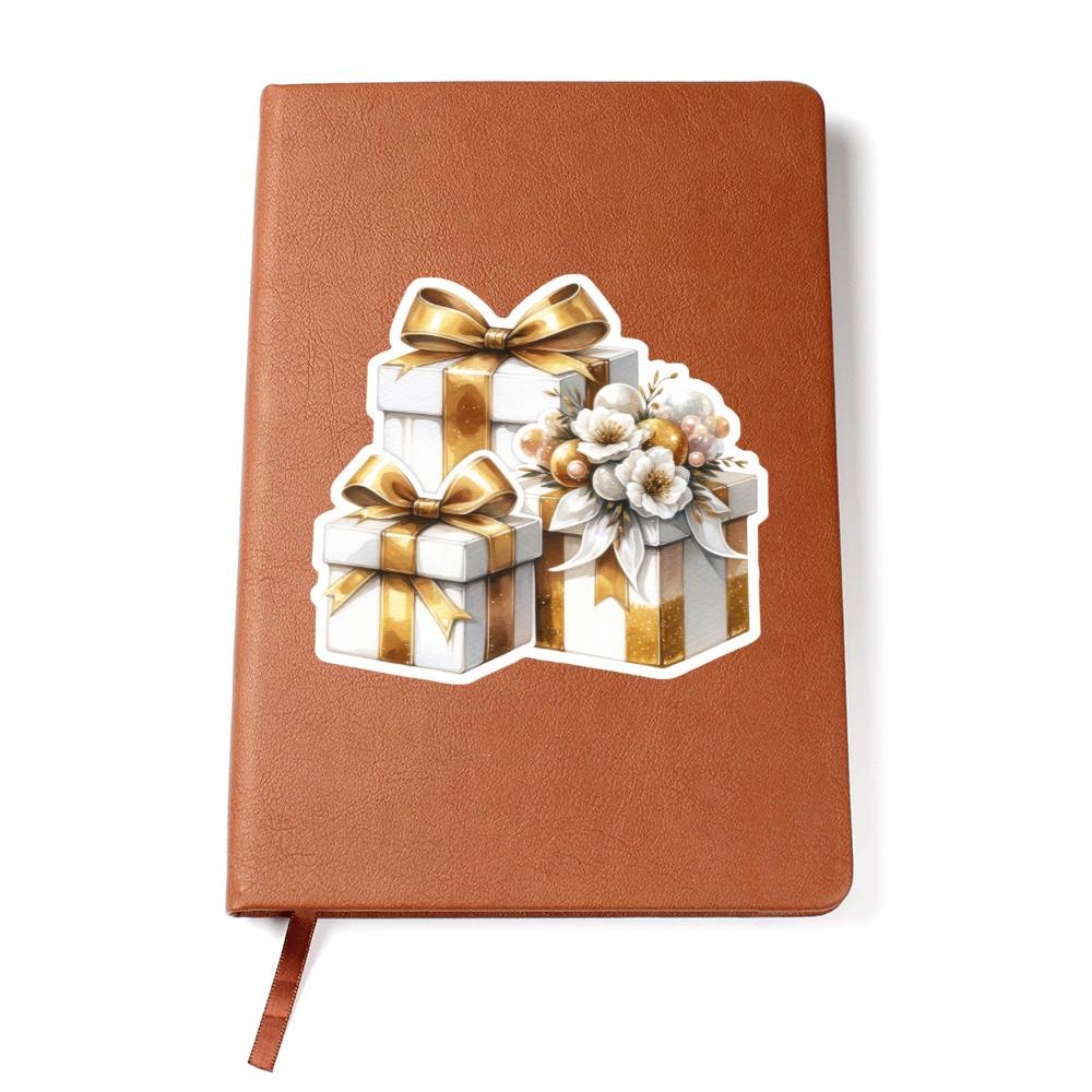 Luxury Wedding Decor Sticker 048 - Vegan Leather Journal