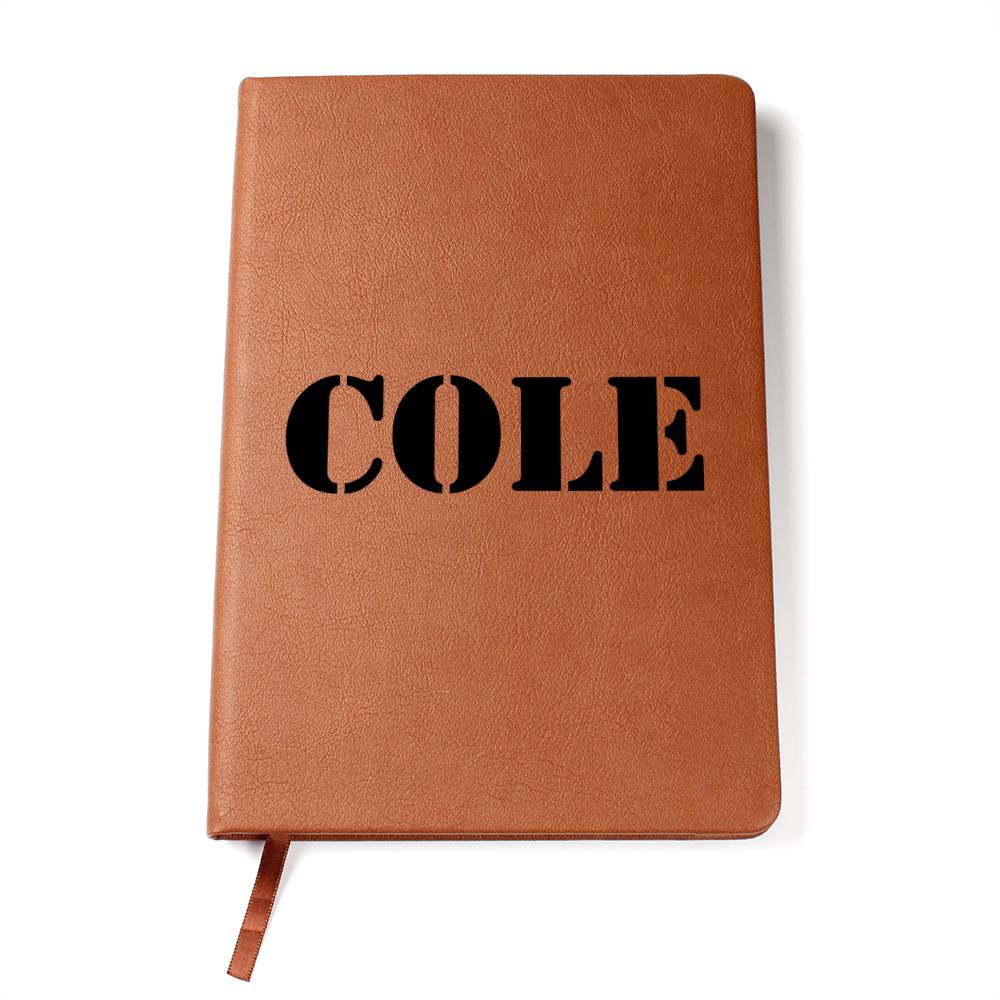 Cole - Vegan Leather Journal
