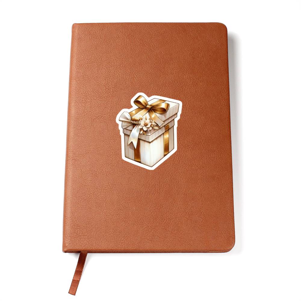 Luxury Wedding Decor Sticker 077 - Vegan Leather Journal