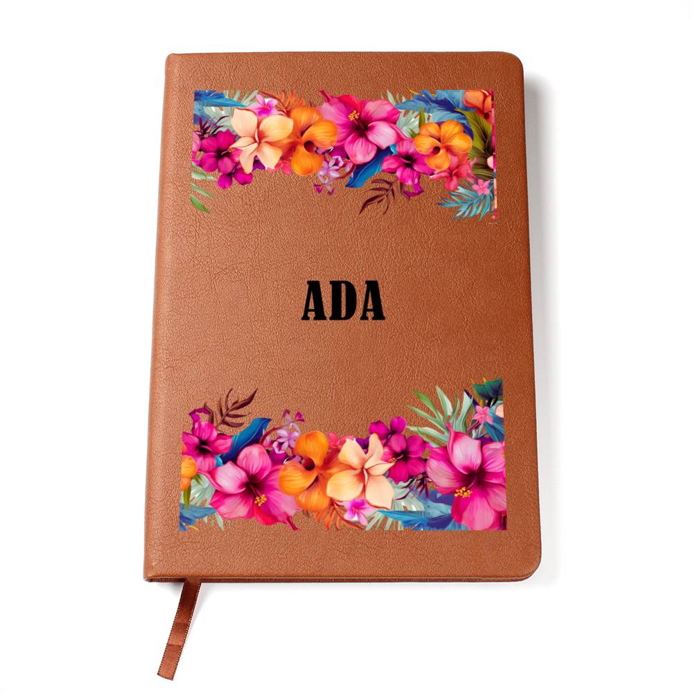 Ada (Tropical Flowers) - Vegan Leather Journal