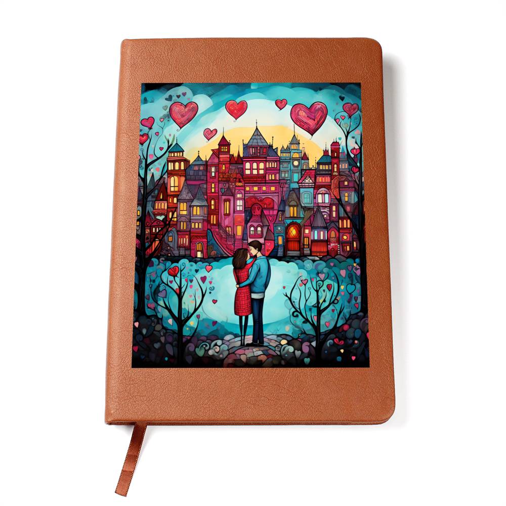 Valentine's Day Art 437 - Vegan Leather Journal