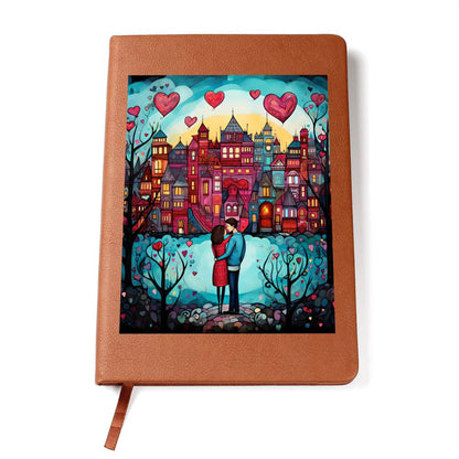 Valentine's Day Art 437 - Vegan Leather Journal