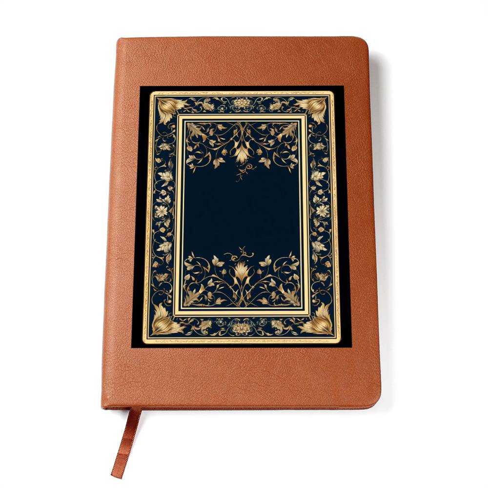 Ornate Gold Cover 102 - Vegan Leather Journal