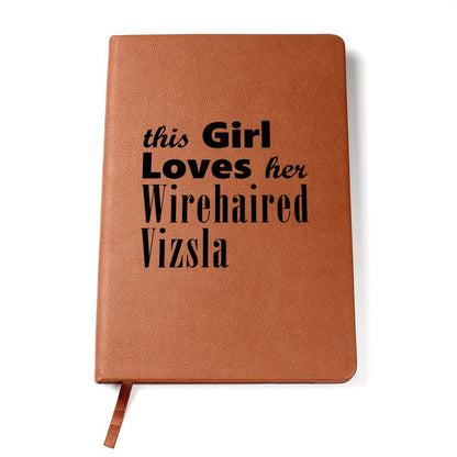 Wirehaired Vizsla - Vegan Leather Journal