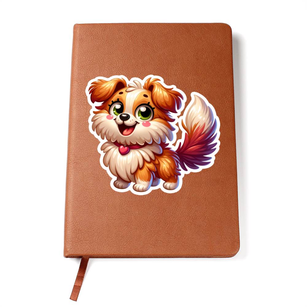 Cute Emu sticker 38 - Vegan Leather Journal
