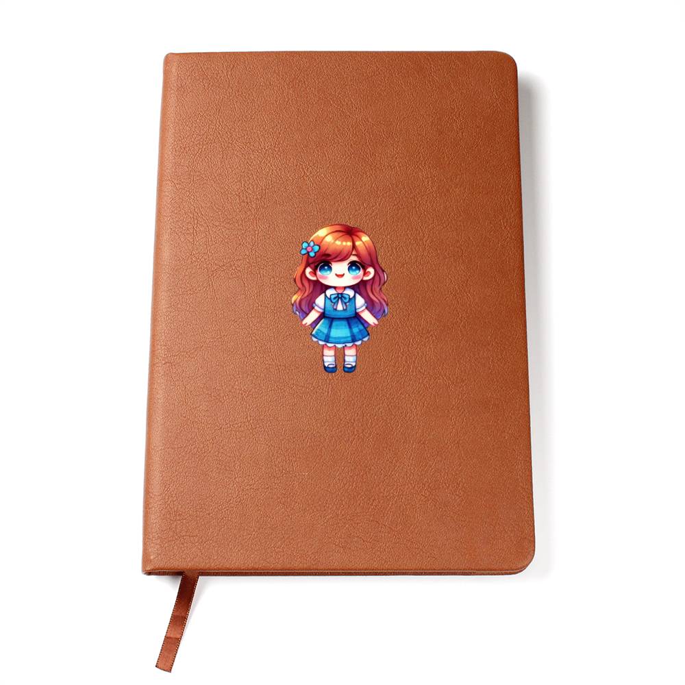 Cute Back to School Sticker 008 - Vegan Leather Journal
