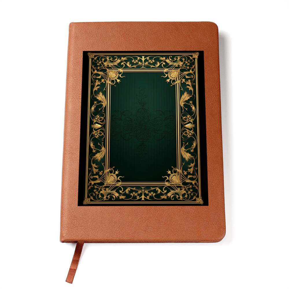 Ornate Gold Cover 098 - Vegan Leather Journal