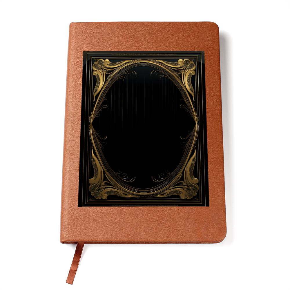Ornate Gold Cover 078 - Vegan Leather Journal