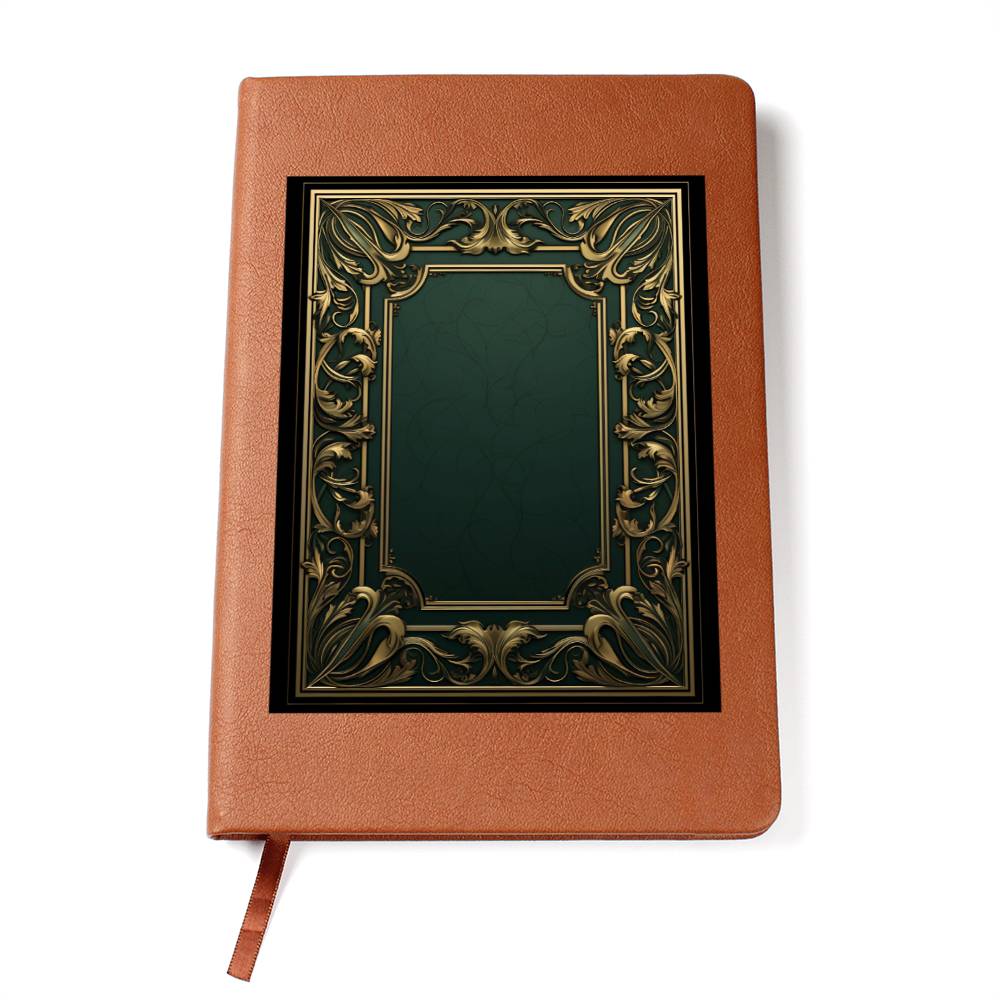 Ornate Gold Cover 093 - Vegan Leather Journal