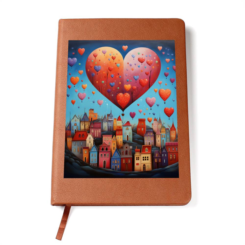 Valentine's Day Art 211 - Vegan Leather Journal