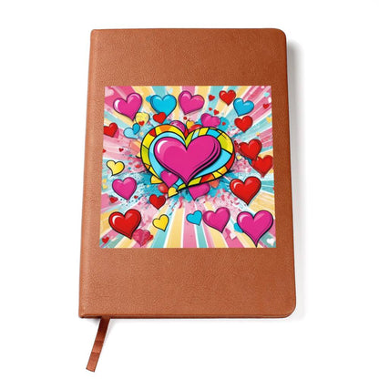 Valentine's Day Pop Art 02 - Vegan Leather Journal