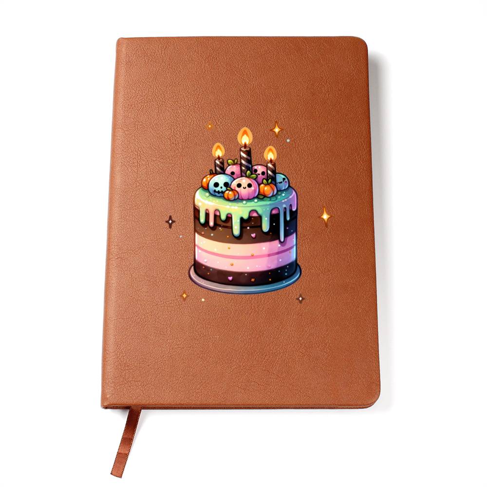 Cute Halloween Sticker 110 - Vegan Leather Journal