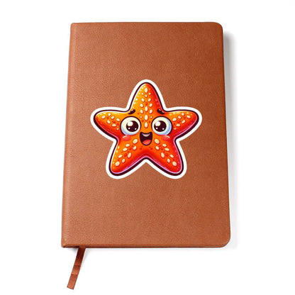 Cute Starfish sticker 180 - Vegan Leather Journal