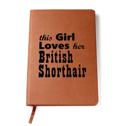 British Shorthair - Vegan Leather Journal
