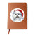 Christmas Dog - Maltese - Vegan Leather Journal