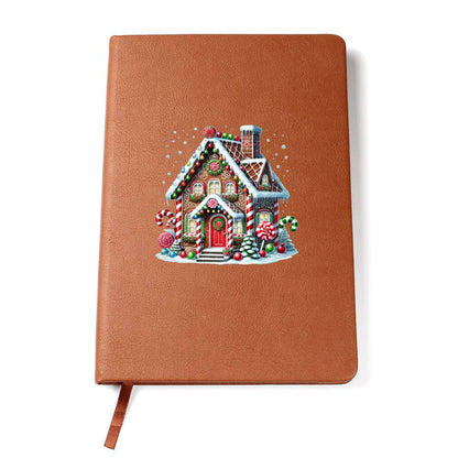 Christmas Gingerbread House 018 - Vegan Leather Journal