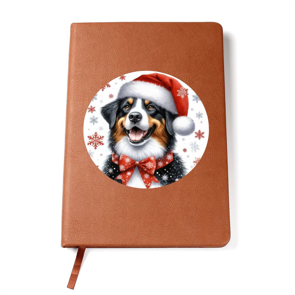Christmas Dog - Appenzeller Sennenhund - Vegan Leather Journal