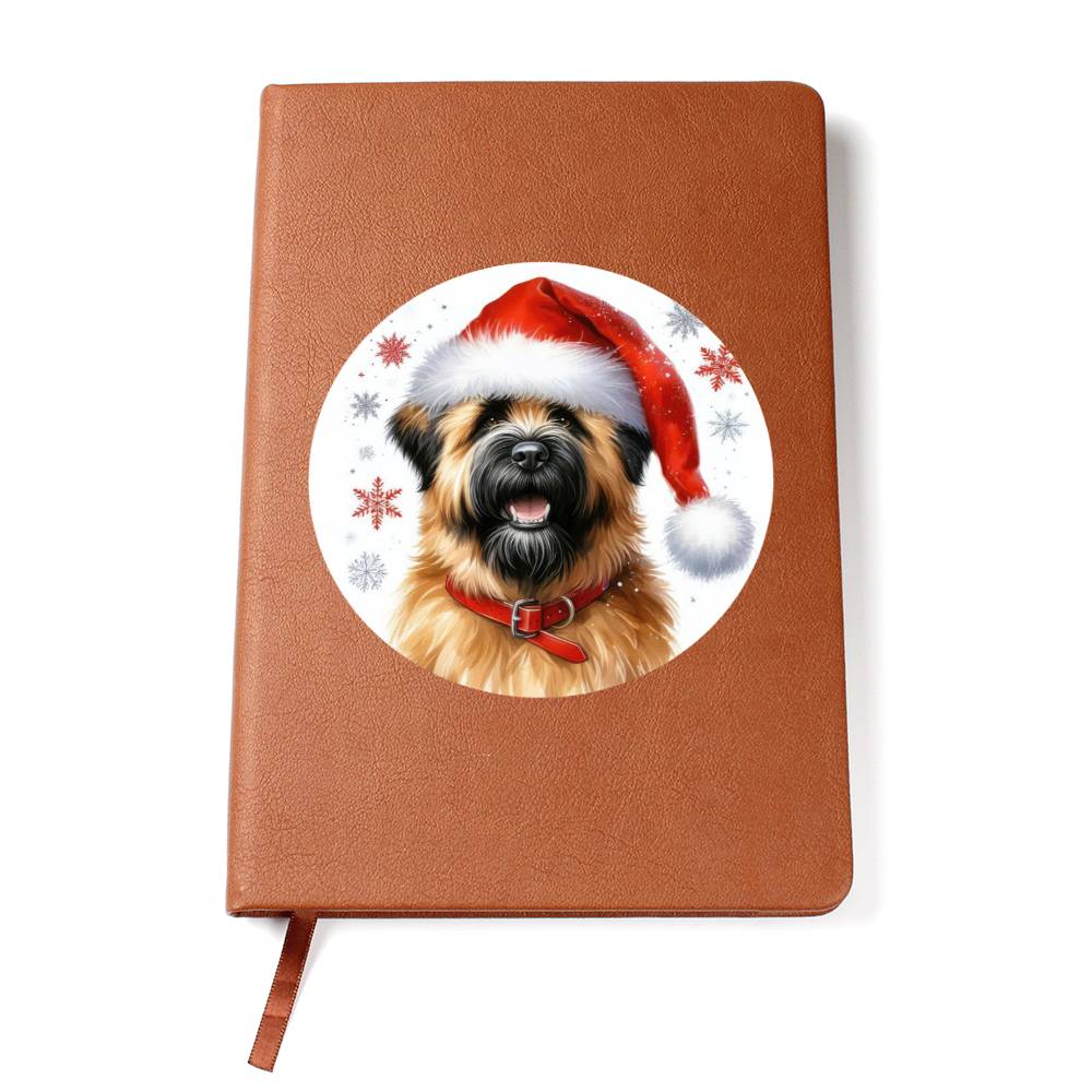 Christmas Dog - Bouvier des Flandres - Vegan Leather Journal