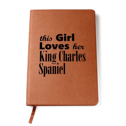 King Charles Spaniel - Vegan Leather Journal