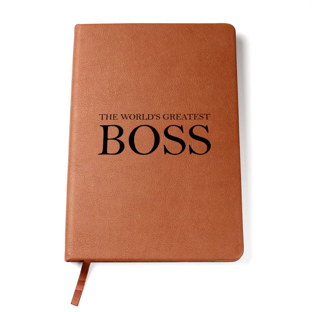 World's Greatest Boss - Vegan Leather Journal