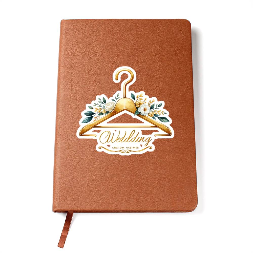 Luxury Wedding Decor Sticker 084 - Vegan Leather Journal