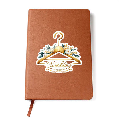 Luxury Wedding Decor Sticker 084 - Vegan Leather Journal
