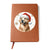 Christmas Dog - Golden Retriever - Vegan Leather Journal