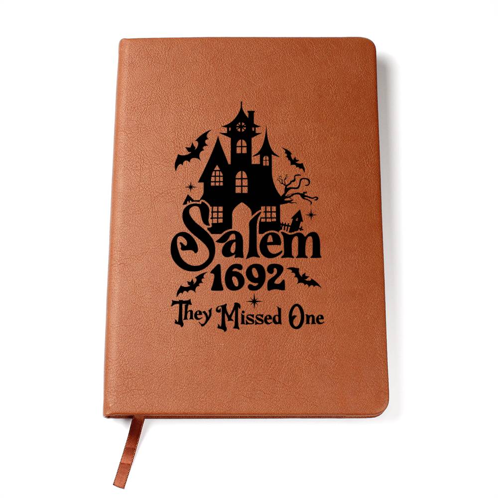 Vintage Halloween Signs 25 - Vegan Leather Journal