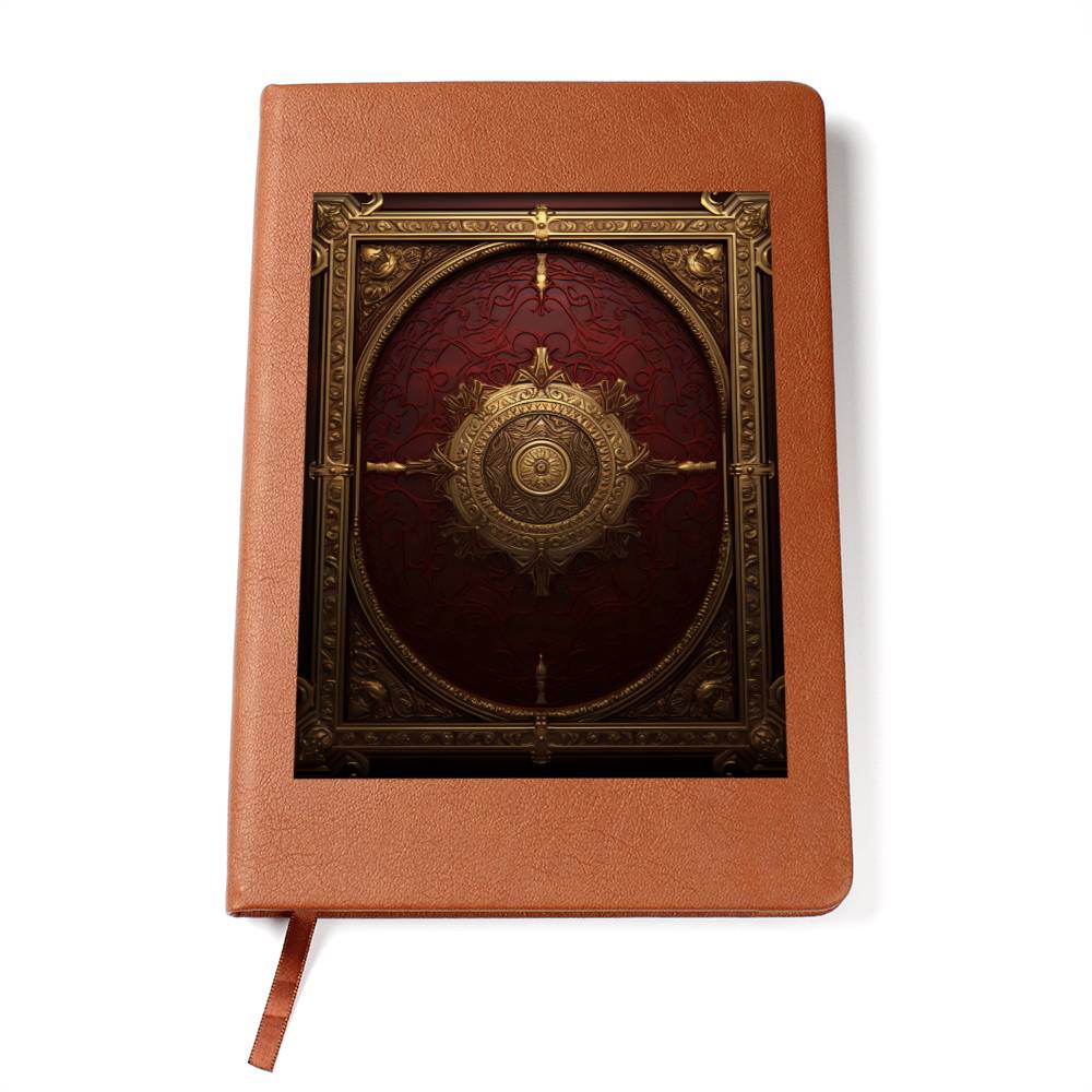 Ornate Gold Cover 036 - Vegan Leather Journal