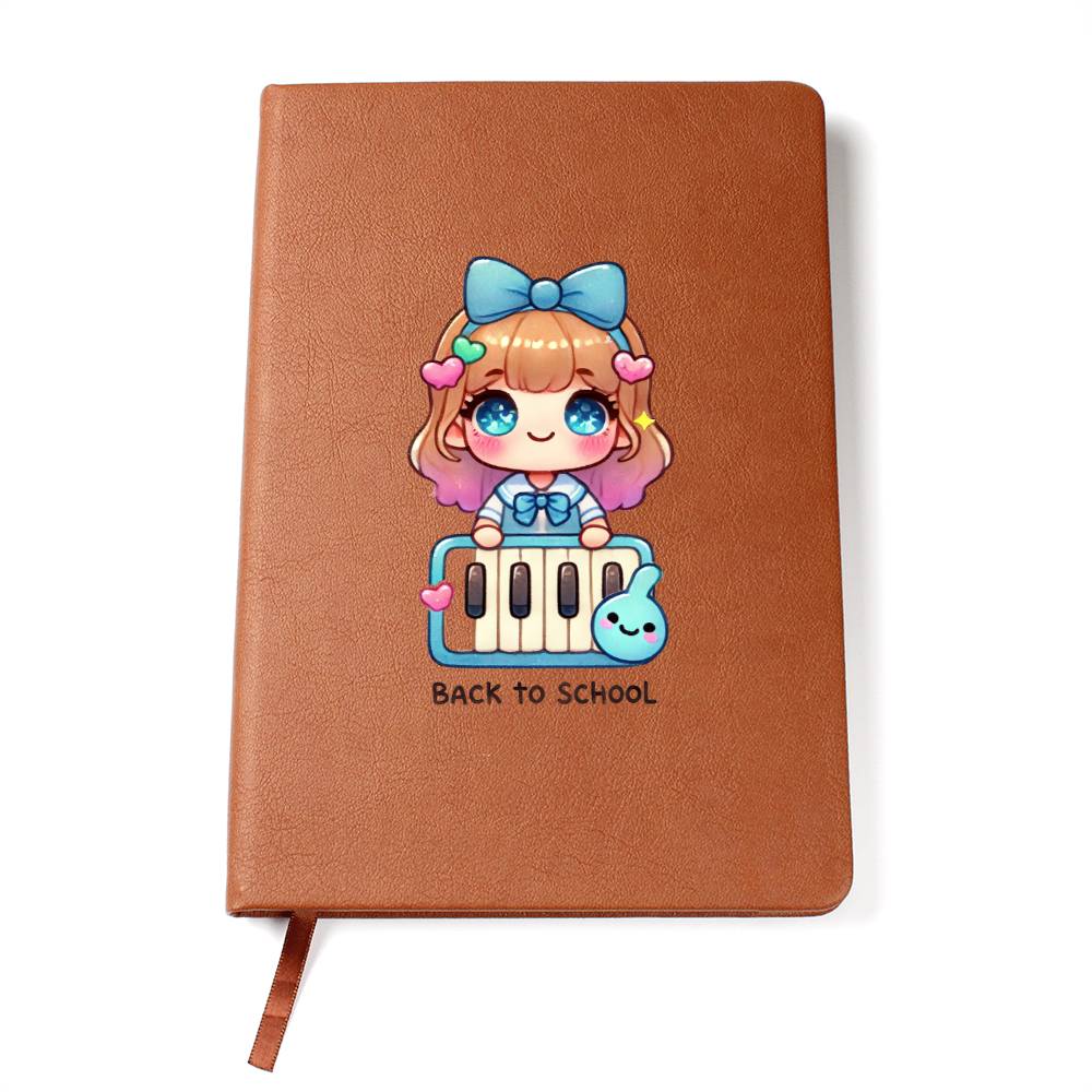 Cute Back to School Sticker 049 - Vegan Leather Journal