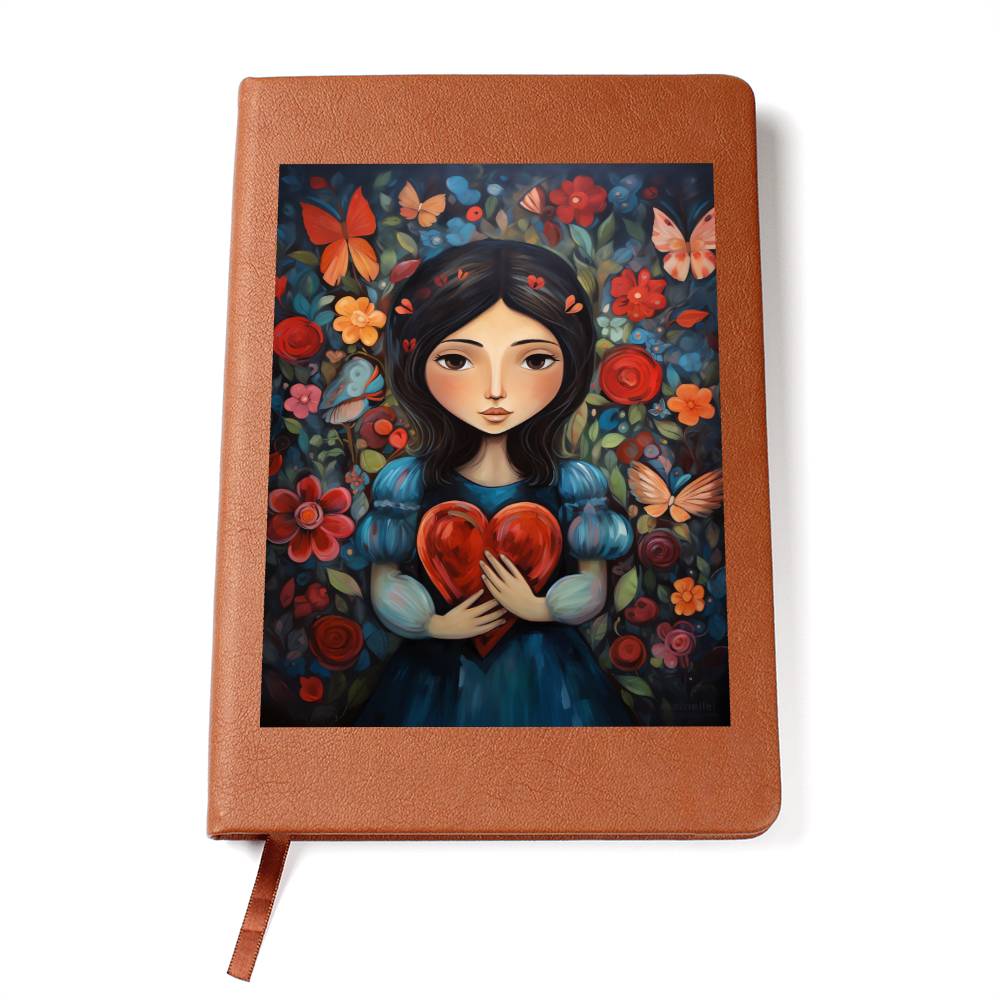 Valentine's Day Art 335 - Vegan Leather Journal
