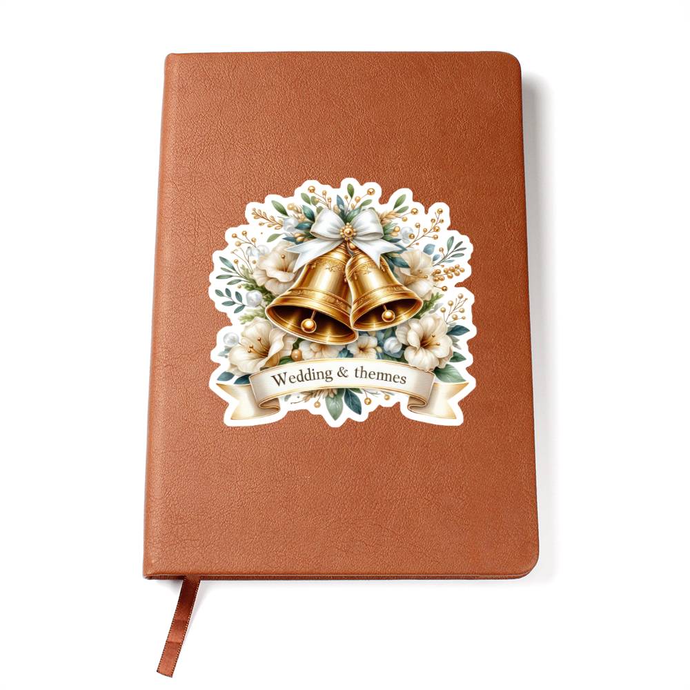 Luxury Wedding Decor Sticker 029 - Vegan Leather Journal