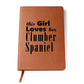 Clumber Spaniel - Vegan Leather Journal