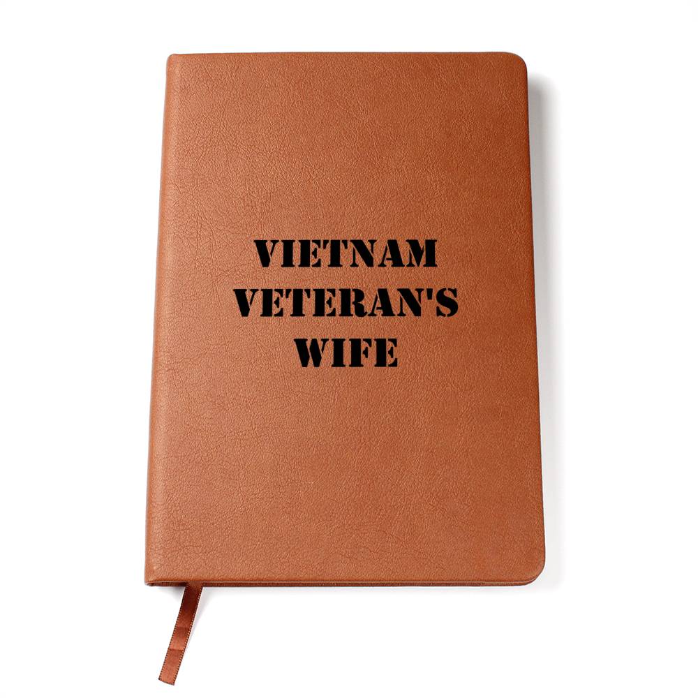 Vietnam Veteran's Wife - Vegan Leather Journal