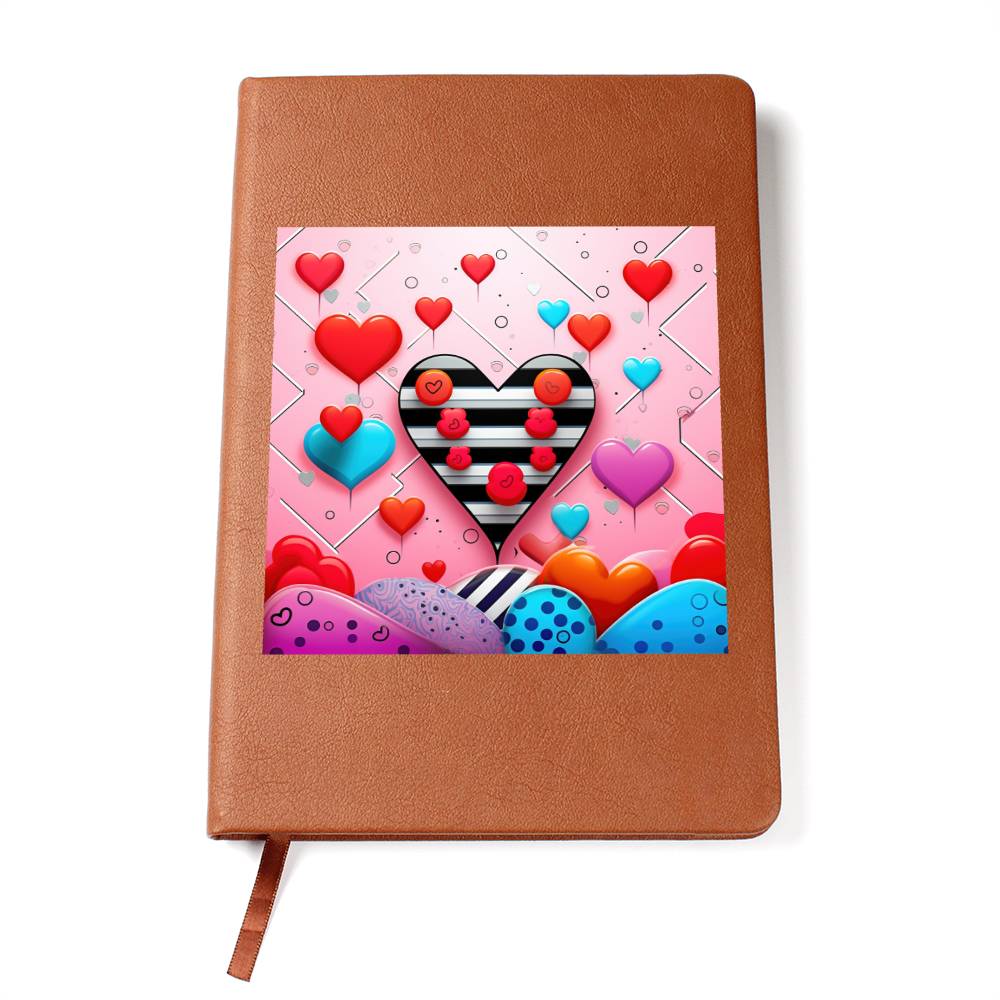 Valentine's Day Pop Art 12 - Vegan Leather Journal