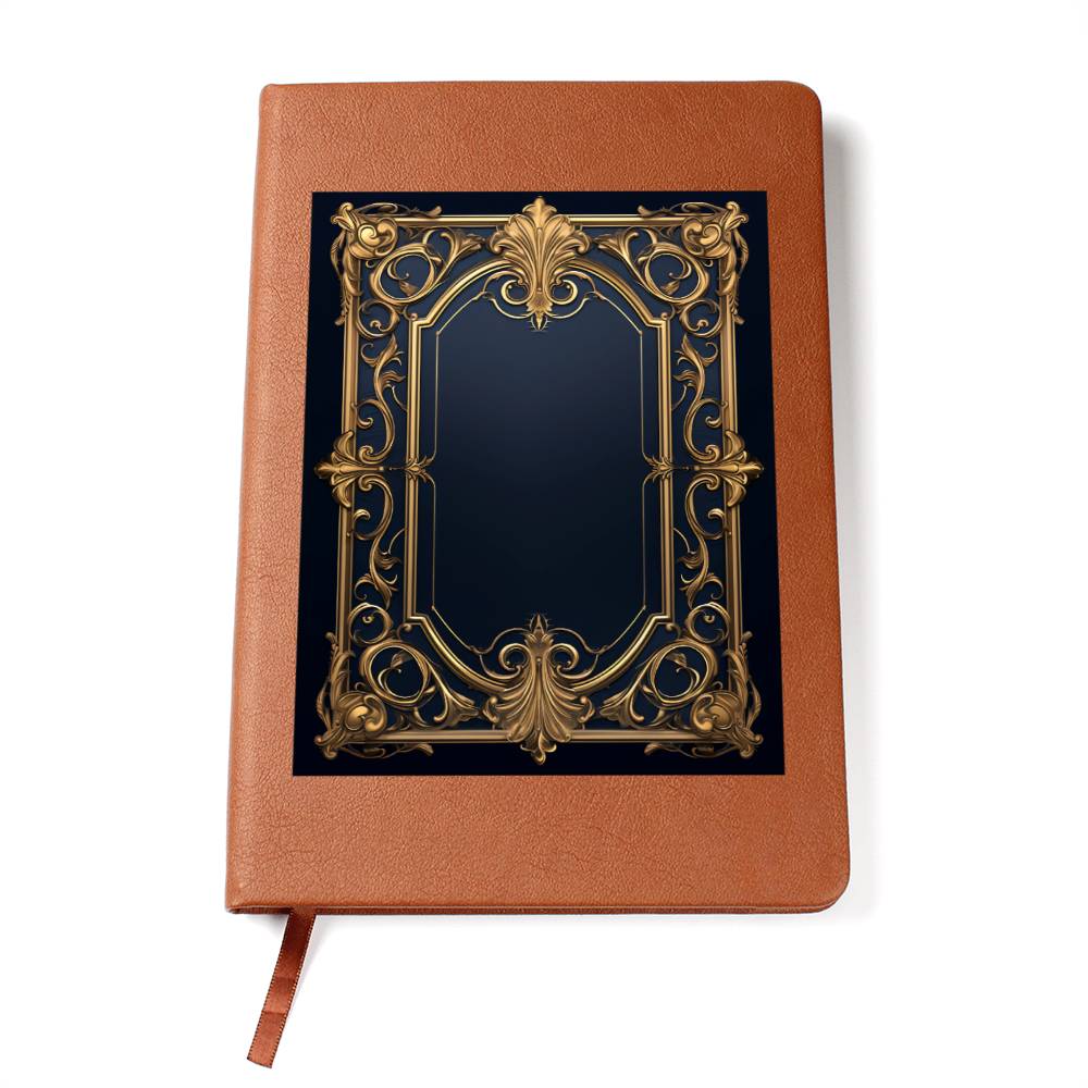 Ornate Gold Cover 013 - Vegan Leather Journal