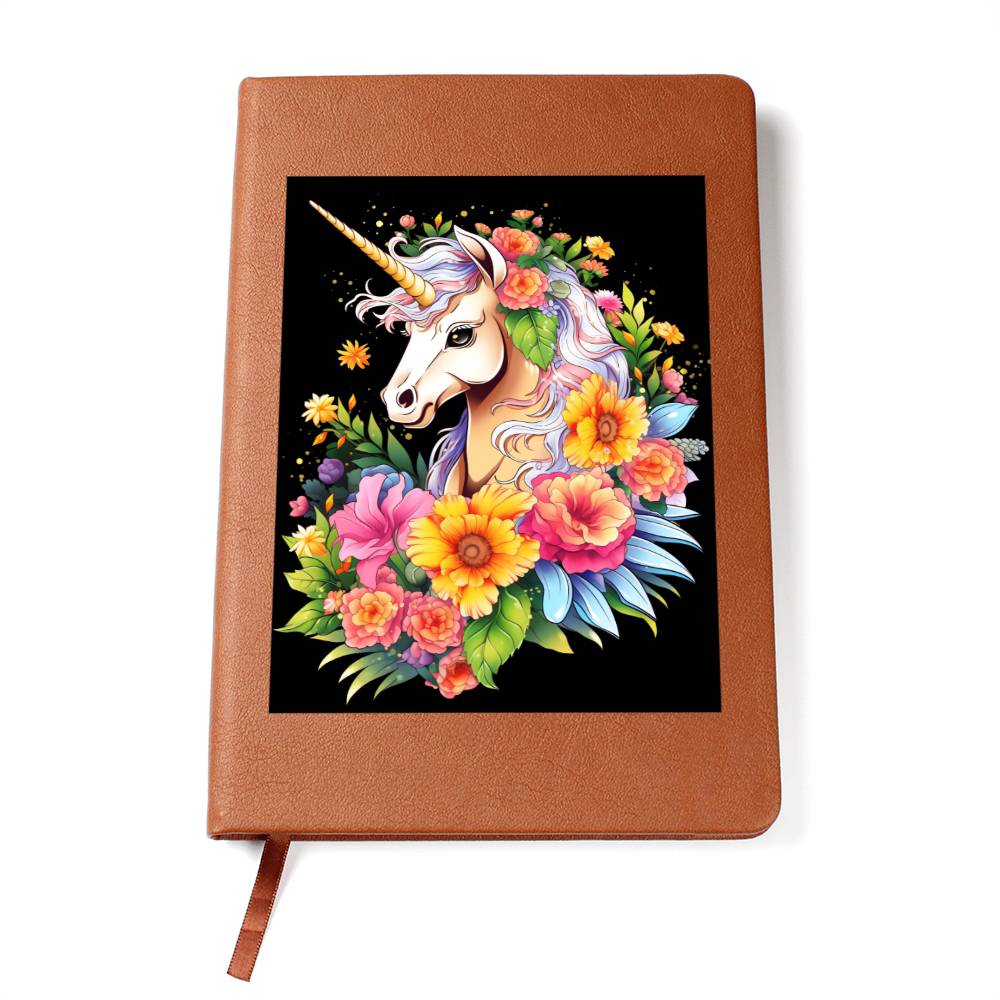 Cute Unicorn 045 - Vegan Leather Journal