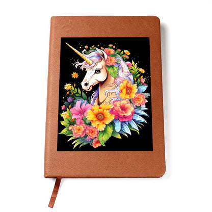 Cute Unicorn 045 - Vegan Leather Journal