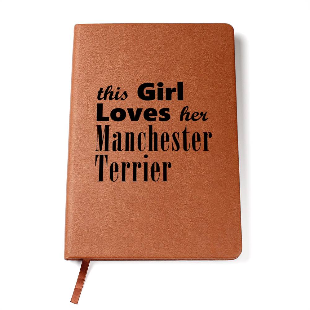 Manchester Terrier - Vegan Leather Journal
