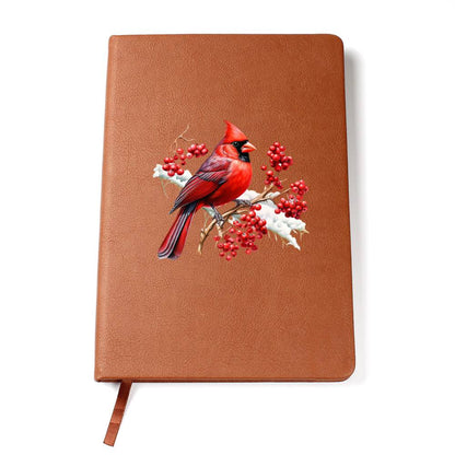 Christmas Cardinal 009 - Vegan Leather Journal