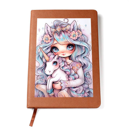 Cute Unicorn 015 - Vegan Leather Journal