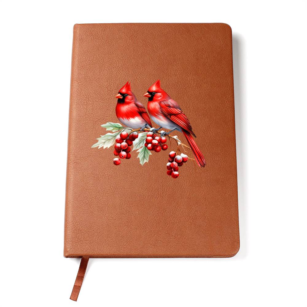 Christmas Cardinal 012 - Vegan Leather Journal