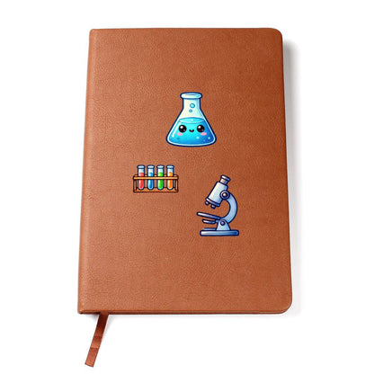 Cute Back to School Sticker 010 - Vegan Leather Journal