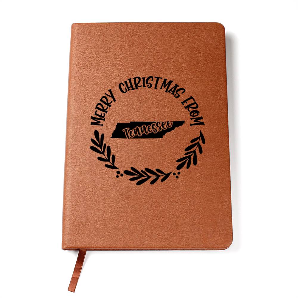 Merry Christmas From Tennessee - Vegan Leather Journal