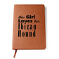 Ibizan Hound - Vegan Leather Journal