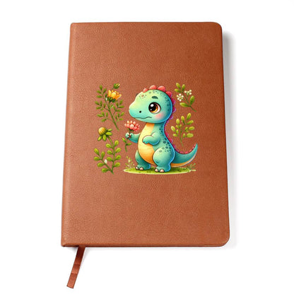 Colorful Baby Dinosaur 007 - Vegan Leather Journal